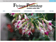 Tablet Screenshot of flyingeplantshop.se